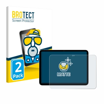 Vorderseite einer Produktverpackung mit dem Markenlogo BROTECT. Daneben ist das Gerät Apple iPad A16 11