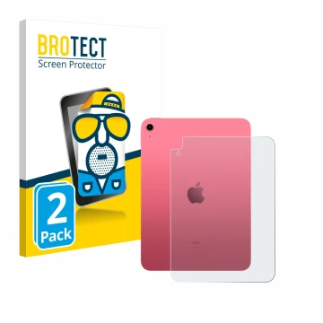 Vorderseite einer Produktverpackung mit dem Markenlogo BROTECT. Daneben ist das Gerät Apple iPad A16 11