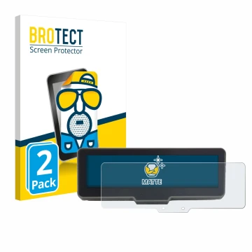 Vorderseite einer Produktverpackung mit dem Markenlogo BROTECT. Daneben ist das Gerät KTM 990 Duke R 2025 mit dem zugehörigen 