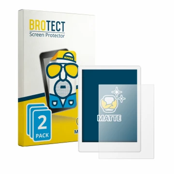 Vorderseite einer Produktverpackung mit dem Markenlogo BROTECT. Daneben ist das Gerät Meebook M8 7.8