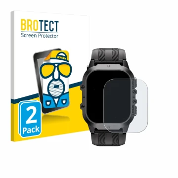 Vorderseite einer Produktverpackung mit dem Markenlogo BROTECT. Daneben ist das Gerät Oukitel BT20 1.96