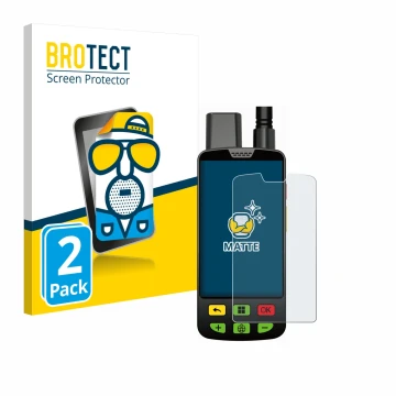 Vorderseite einer Produktverpackung mit dem Markenlogo BROTECT. Daneben ist das Gerät Aduro Locit GPS mit dem zugehörigen Disp