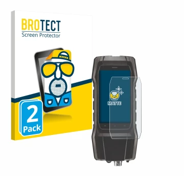 Vorderseite einer Produktverpackung mit dem Markenlogo BROTECT. Daneben ist das Gerät Testo 300 mit dem zugehörigen Displaysch