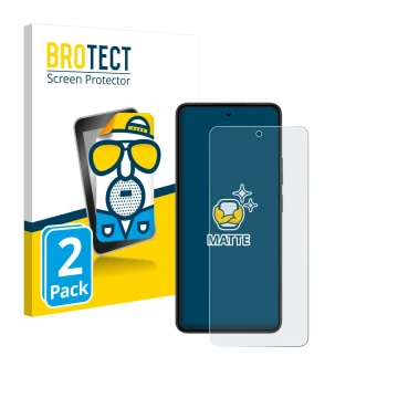Vorderseite einer Produktverpackung mit dem Markenlogo BROTECT. Daneben ist das Gerät realme 14 mit dem zugehörigen Displaysch