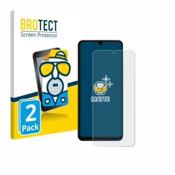 Vorderseite einer Produktverpackung mit dem Markenlogo BROTECT. Daneben ist das Gerät Xiaomi Poco C71 mit dem zugehörigen Disp
