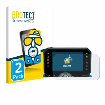 Vorderseite einer Produktverpackung mit dem Markenlogo BROTECT. Daneben ist das Gerät Suzuki GSX-8S 2025 mit dem zugehörigen D