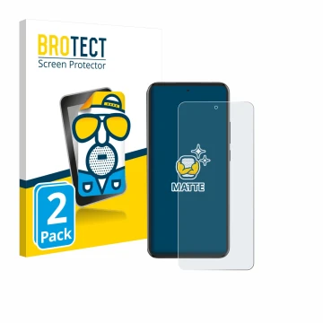 Vorderseite einer Produktverpackung mit dem Markenlogo BROTECT. Daneben ist das Gerät Oppo Reno 13 Pro mit dem zugehörigen Dis