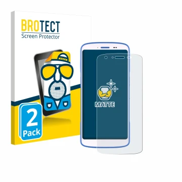 Vorderseite einer Produktverpackung mit dem Markenlogo BROTECT. Daneben ist das Gerät Zebra HC 25 mit dem zugehörigen Displays