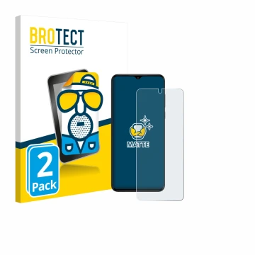 Vorderseite einer Produktverpackung mit dem Markenlogo BROTECT. Daneben ist das Gerät ZTE Nubia Neo mit dem zugehörigen Displa