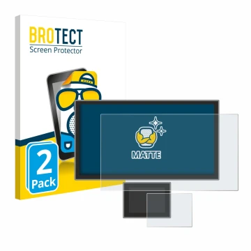 Vorderseite einer Produktverpackung mit dem Markenlogo BROTECT. Daneben ist das Gerät Icom IC-7760 mit dem zugehörigen Display