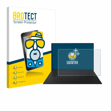 Vorderseite einer Produktverpackung mit dem Markenlogo BROTECT. Daneben ist das Gerät LG gram 17