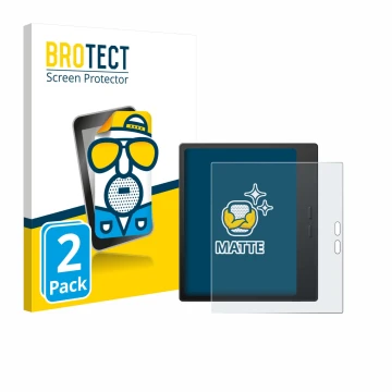 Vorderseite einer Produktverpackung mit dem Markenlogo BROTECT. Daneben ist das Gerät Boox Go 7 mit dem zugehörigen Displaysch