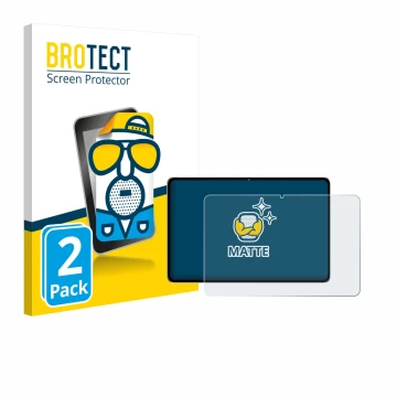 Vorderseite einer Produktverpackung mit dem Markenlogo BROTECT. Daneben ist das Gerät Nubia Pad Pro mit dem zugehörigen Displa