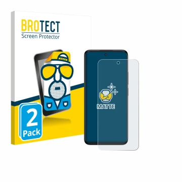 Vorderseite einer Produktverpackung mit dem Markenlogo BROTECT. Daneben ist das Gerät TCL 60R 5G mit dem zugehörigen Displaysc