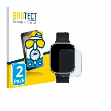Vorderseite einer Produktverpackung mit dem Markenlogo BROTECT. Daneben ist das Gerät Swgota T40 4G mit dem zugehörigen Displa