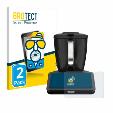 Vorderseite einer Produktverpackung mit dem Markenlogo BROTECT. Daneben ist das Gerät Vorwerk Bimby TM7 mit dem zugehörigen Di