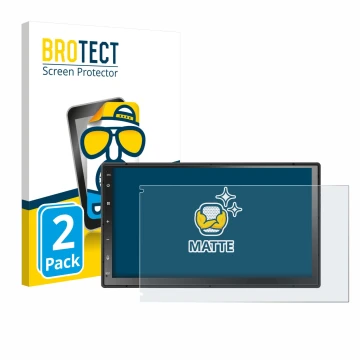 Vorderseite einer Produktverpackung mit dem Markenlogo BROTECT. Daneben ist das Gerät Atoto A5LG2B7T 7