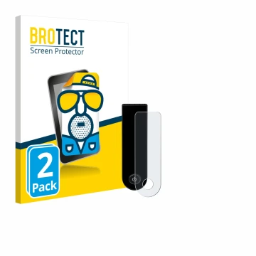 Vorderseite einer Produktverpackung mit dem Markenlogo BROTECT. Daneben ist das Gerät Xiaomi Electric Scooter 5 Max mit dem zu