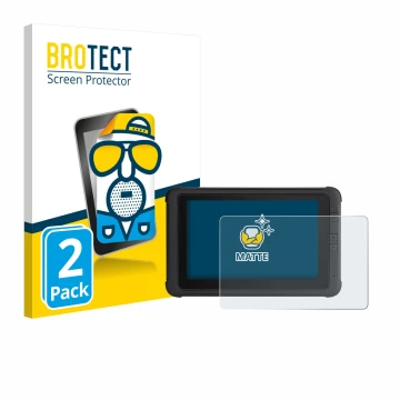 Vorderseite einer Produktverpackung mit dem Markenlogo BROTECT. Daneben ist das Gerät Webfleet PRO 8475 mit dem zugehörigen Di