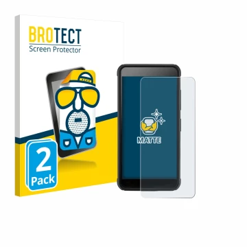 Vorderseite einer Produktverpackung mit dem Markenlogo BROTECT. Daneben ist das Gerät SkyCaddie Pro 4X mit dem zugehörigen Dis