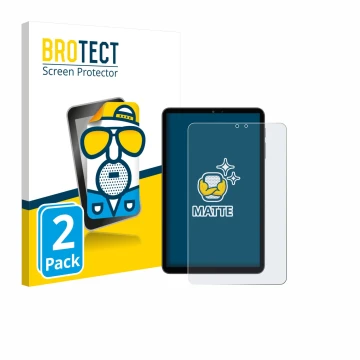 Vorderseite einer Produktverpackung mit dem Markenlogo BROTECT. Daneben ist das Gerät Alldocube iPlay 70 mini Pro mit dem zuge