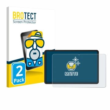 Vorderseite einer Produktverpackung mit dem Markenlogo BROTECT. Daneben ist das Gerät Doogee V Pad 12