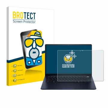 Vorderseite einer Produktverpackung mit dem Markenlogo BROTECT. Daneben ist das Gerät HP EliteBook Ultra 14 G1i mit dem zugehö