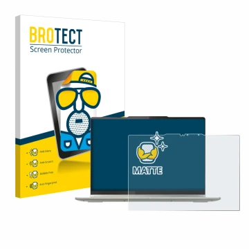 Vorderseite einer Produktverpackung mit dem Markenlogo BROTECT. Daneben ist das Gerät Lenovo Yoga 7 2-in-1 Gen 10 14