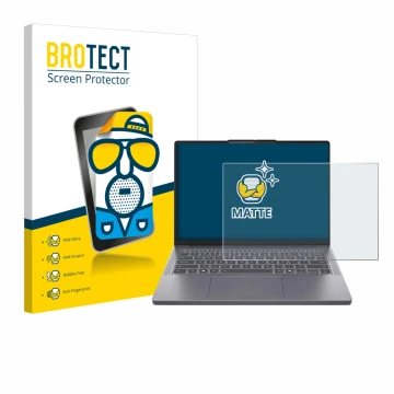 Vorderseite einer Produktverpackung mit dem Markenlogo BROTECT. Daneben ist das Gerät Lenovo IdeaPad Slim 3i Gen 10 14