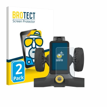 Vorderseite einer Produktverpackung mit dem Markenlogo BROTECT. Daneben ist das Gerät PowaKaddy CT12 GPS mit dem zugehörigen D