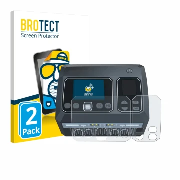 Vorderseite einer Produktverpackung mit dem Markenlogo BROTECT. Daneben ist das Gerät SkyRc D750 Mix mit dem zugehörigen Displ