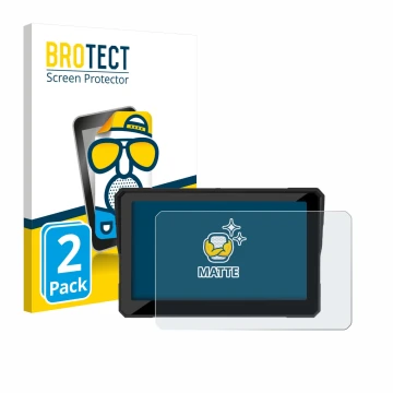 Vorderseite einer Produktverpackung mit dem Markenlogo BROTECT. Daneben ist das Gerät Carpuride W702S Pro 7