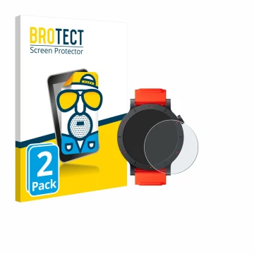 Vorderseite einer Produktverpackung mit dem Markenlogo BROTECT. Daneben ist das Gerät Nothing CMF Watch 3 Pro mit dem zugehöri