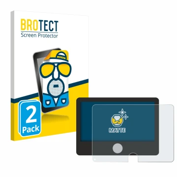 Vorderseite einer Produktverpackung mit dem Markenlogo BROTECT. Daneben ist das Gerät Dynavin D9-DCX Plus Flex - C mit dem zug