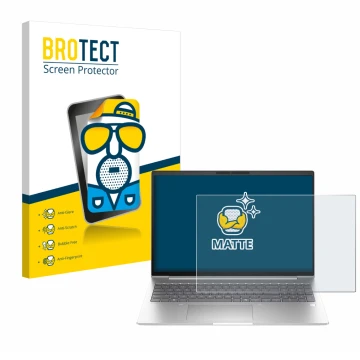 Vorderseite einer Produktverpackung mit dem Markenlogo BROTECT. Daneben ist das Gerät HP EliteBook 6 G1i 14 mit dem zugehörige