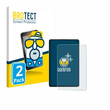 Vorderseite einer Produktverpackung mit dem Markenlogo BROTECT. Daneben ist das Gerät Huawei MatePad Mini mit dem zugehörigen 