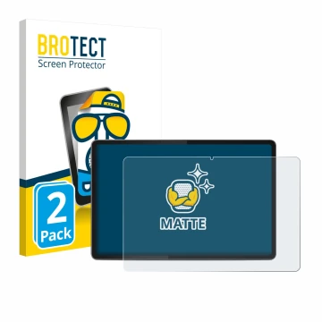 Vorderseite einer Produktverpackung mit dem Markenlogo BROTECT. Daneben ist das Gerät Lenovo Yoga Tab 11.1