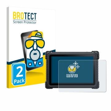 Vorderseite einer Produktverpackung mit dem Markenlogo BROTECT. Daneben ist das Gerät iCarsoft CR Eagle mit dem zugehörigen Di