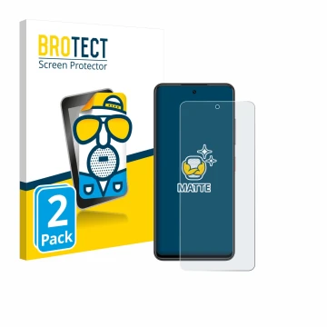 Vorderseite einer Produktverpackung mit dem Markenlogo BROTECT. Daneben ist das Gerät Nubia Focus mit dem zugehörigen Displays