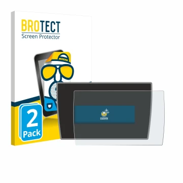 Vorderseite einer Produktverpackung mit dem Markenlogo BROTECT. Daneben ist das Gerät BMW i3 2019 mit dem zugehörigen Displays