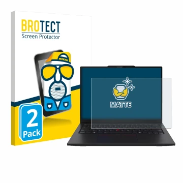Vorderseite einer Produktverpackung mit dem Markenlogo BROTECT. Daneben ist das Gerät Lenovo ThinkPad L13 Gen 6 mit dem zugehö