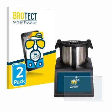 Vorderseite einer Produktverpackung mit dem Markenlogo BROTECT. Daneben ist das Gerät Ufesa TotalChef RK10 mit dem zugehörigen