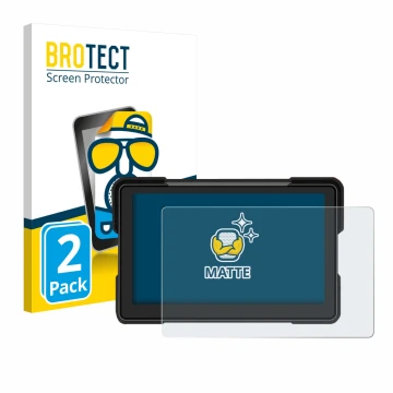 Vorderseite einer Produktverpackung mit dem Markenlogo BROTECT. Daneben ist das Gerät Airpuxem Motorrad Carplay 7