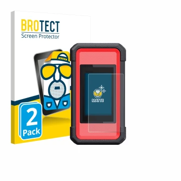 Vorderseite einer Produktverpackung mit dem Markenlogo BROTECT. Daneben ist das Gerät Launch X431 SmartLink C V2.0 mit dem zug