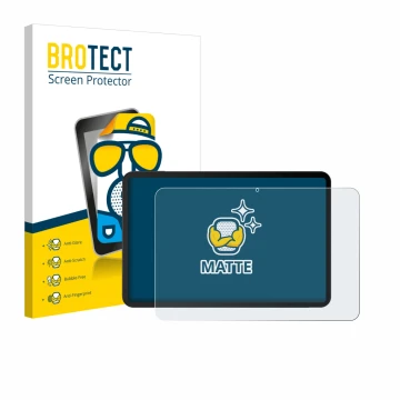 Vorderseite einer Produktverpackung mit dem Markenlogo BROTECT. Daneben ist das Gerät Doogee Tab G6 Max mit dem zugehörigen Di