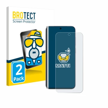 Vorderseite einer Produktverpackung mit dem Markenlogo BROTECT. Daneben ist das Gerät Vivo X300 Pro mit dem zugehörigen Displa