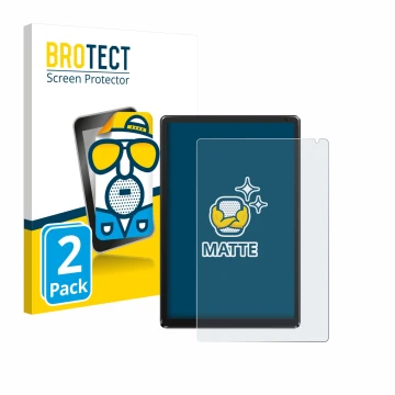 Vorderseite einer Produktverpackung mit dem Markenlogo BROTECT. Daneben ist das Gerät Whitedeer WHEC107BK 10.1