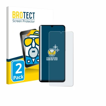 Vorderseite einer Produktverpackung mit dem Markenlogo BROTECT. Daneben ist das Gerät Samsung Galaxy A07 mit dem zugehörigen D