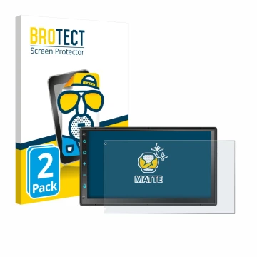 Vorderseite einer Produktverpackung mit dem Markenlogo BROTECT. Daneben ist das Gerät Atoto F7 WE F7G2B7WE 7