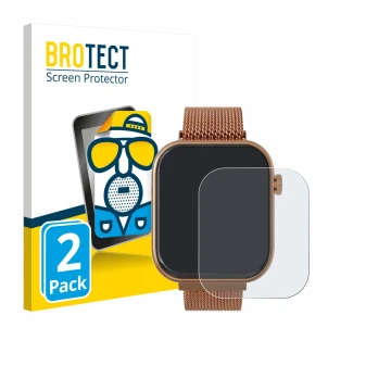 Vorderseite einer Produktverpackung mit dem Markenlogo BROTECT. Daneben ist das Gerät Techmade M-GLAM011 1.75